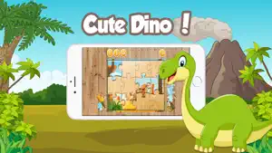迪诺益智游戏为孩子们免费 - 恐龙拼图学龄前幼儿的女孩和男孩截图3