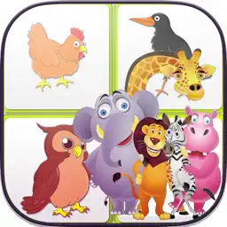 动物记忆游戏为孩子们 - 配对游戏