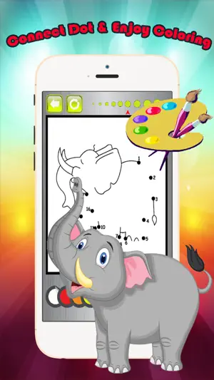 动物点到点，图画书 - 儿童免费学习游戏截图2
