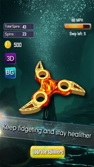 Fidget Spinner 3D - 终极压力释放游戏：截图1
