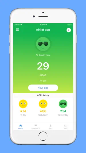 Airlief: Air Quality Data&Tips截图1