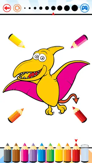 恐龙龙图画书 - 迪诺图纸的孩子免费，动物油漆色游戏高清的好孩子截图3