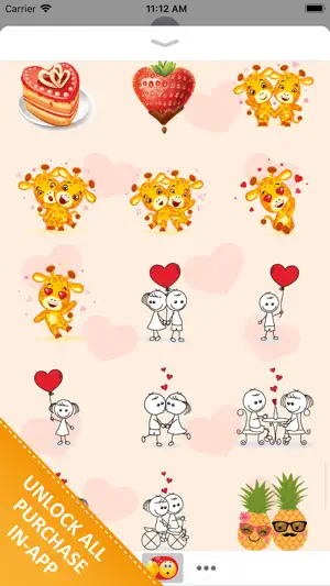 Adorable Couple Love Stickers截图5