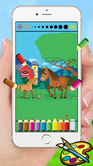 农场和动物图画书 - 绘画为孩子们免费游戏截图3