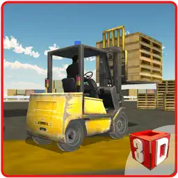 Airport Fork Lifter Simulator – Drive car lifter to move cargo in the airplane