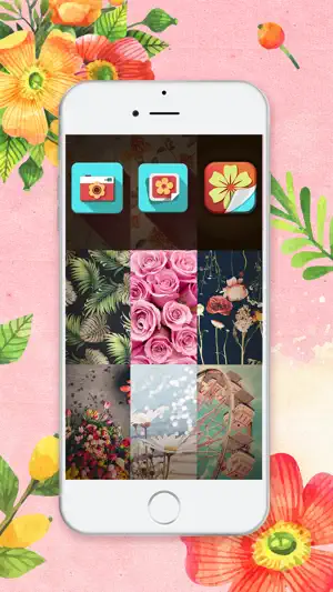 高清花卉壁纸 - 有趣的锁屏背景和盛开的花朵主题为iPhone截图4