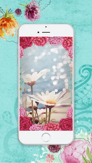 高清花卉壁纸 - 有趣的锁屏背景和盛开的花朵主题为iPhone截图3