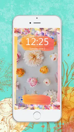 高清花卉壁纸 - 有趣的锁屏背景和盛开的花朵主题为iPhone截图5