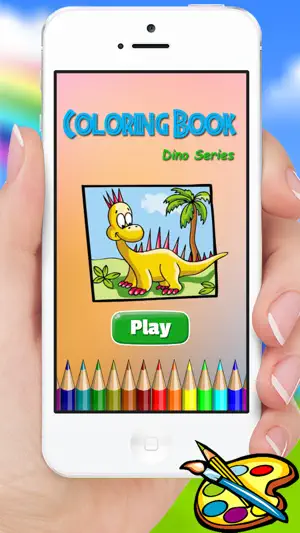恐龙图画书为孩子和幼儿园。截图1