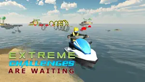 喷气滑雪模拟器 - 摩托艇驾驶和停车位模拟游戏截图2