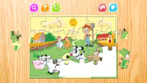 农场和动物拼图为孩子 - 教育幼儿的游戏为学龄前幼儿截图3