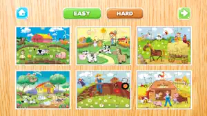 农场和动物拼图为孩子 - 教育幼儿的游戏为学龄前幼儿截图2