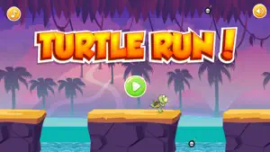 运行游戏 : 乌龟 奔跑 和 跳跃 游戏 收集硬币 冒险 - 免费截图3